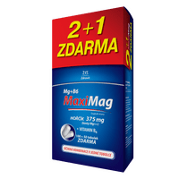MaxiMag Hořčík 375mg + vitamin B6 100+50 tobolek ZDARMA