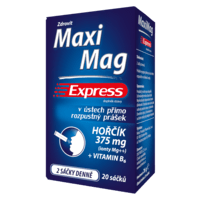 MaxiMag Hořčík 375mg+B6 Express 20 sáčků